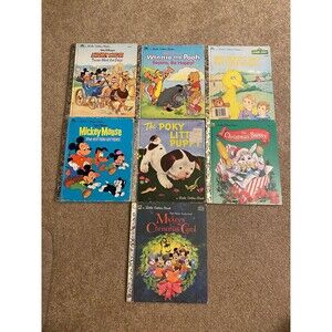 Vintage Little Golden Books Walt Disney - Bundle of 7 books from 1970s-1990s